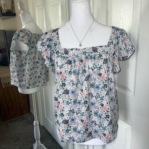 Philosophy Pretty Floral Babydoll Top Size XS
